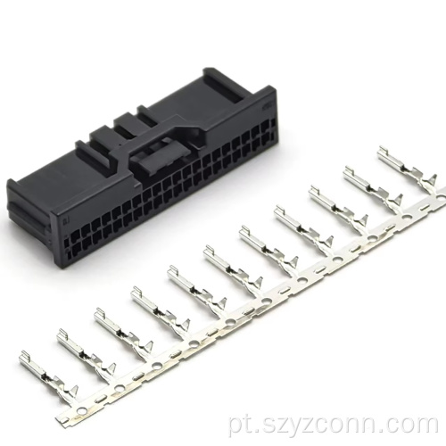 Conectores automotivos fio a placa com passo de 2,0 mm